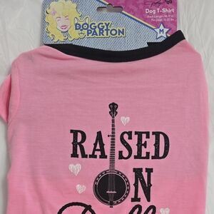 Raised On Dolly Pink Dog Tee